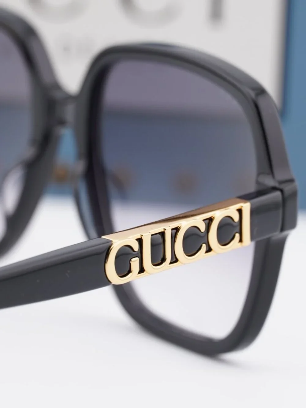 Gucci GG1189S 002 Square Sunglasses - Black / Grey Gradient